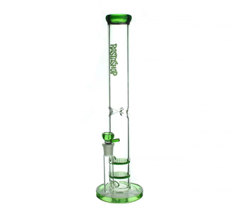 Акция! Бонг Rastashop 2xHoneycomb Green Percolator - Бонги - Бонги стеклянные - Прямые бонги - Магазин домашних увлечений homehobbyshop.ru